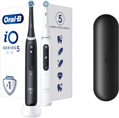 Brosse à dents électrique ORAL-B iO5 Duo Matt Black/Quite White