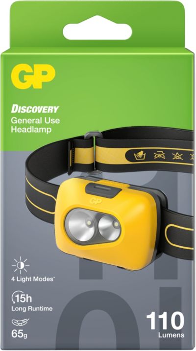 Lampe frontale GP frontale Discovery CH42 - 110 lumens