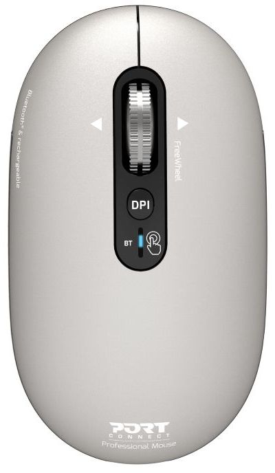 Souris sans fil rechargeable PORT DESIGN PURE MAC PEARL