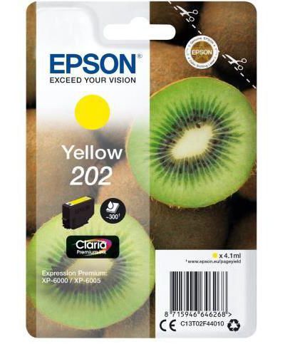 Cartouche d'encre EPSON Originale 202 Jaune (Yellow) Série Kiwi - C13T02E44010