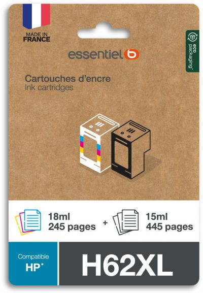ESSENTIELB H62XL NOIR + 3 Couleurs