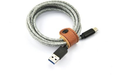 ADEQWAT vers USB gris 2m tréssé