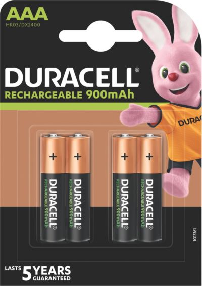 Pile rechargeable DURACELL AAA/LR03 ULTRA POWER 900 mAh x4