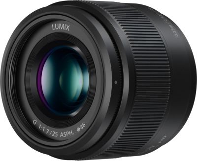 Objectif pour Hybride PANASONIC 25mm f/1.7 noir Lumix G