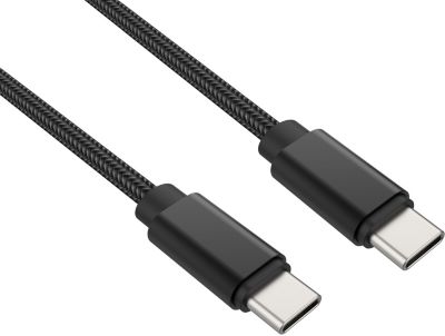 ADEQWAT vers USB C noir 2m