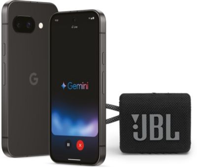 Smartphone GOOGLE Pack Pixel 9a + JBL Go 3 Noir