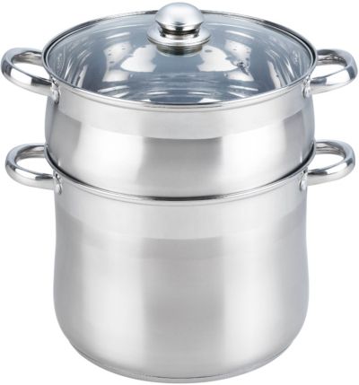 ESSENTIELB Vapeur Inox diam 26 cm + couvercle verre