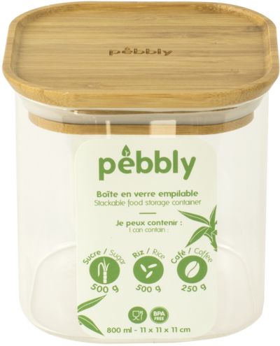 PEBBLY en verre 0.8 L