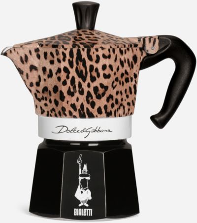 Cafetière italienne BIALETTI Moka Express 3 Cups Collection D&G Leopa