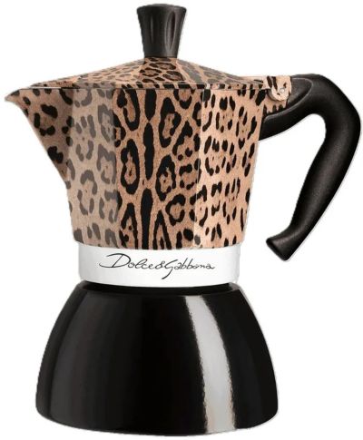 Cafetière italienne BIALETTI Moka Induction 6 cups D&G Leopard