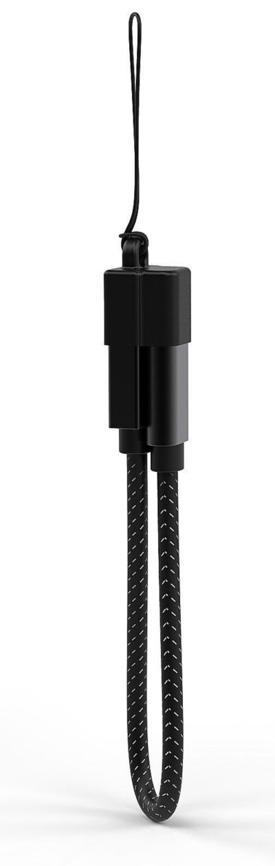 ADEQWAT vers USB noir 20cm Porte clés