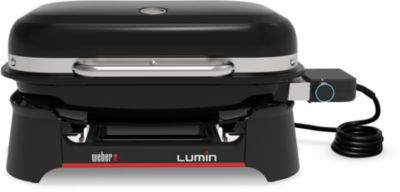 Barbecue électrique WEBER Electrique Lumin + plancha black