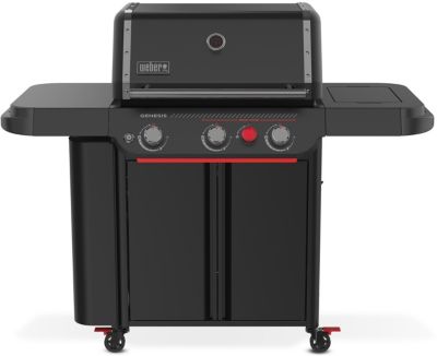 Barbecue gaz WEBER Genesis E-330WR Stealth, sur chariot, 3 brûleurs, surface de cuisson 68 x 48 cm
