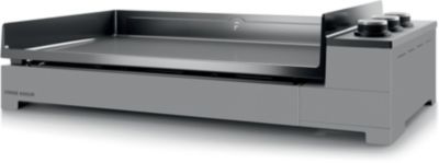 Plancha gaz FORGE ADOUR Premium Acier 75 NG noir gris 3 brûleurs à poser, 73.2x40.9 cm