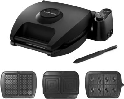 Croque, gaufrier, gaufrette LAGRANGE Premium 2 Noir G+GT+CM+spatule 018663