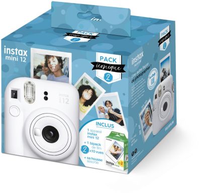 FUJIFILM Pack iconique instax mini 12 Blanc