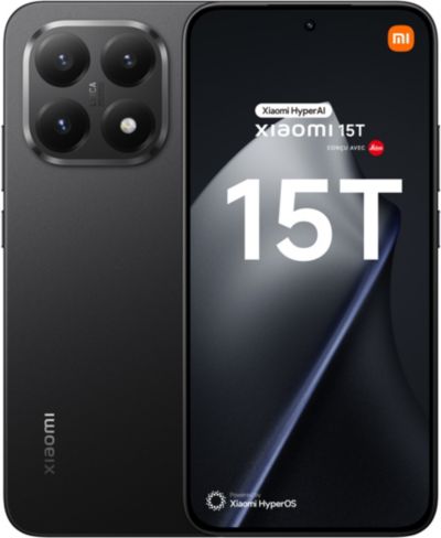 Smartphone XIAOMI 15T concu avec Leica 256Go Noir
