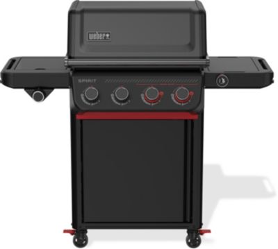 Barbecue gaz WEBER Gaz Spirit EPX-435R Stealth, sur chariot, 5 brûleurs dont 1 latéral, surface de cuisson 61 x 45