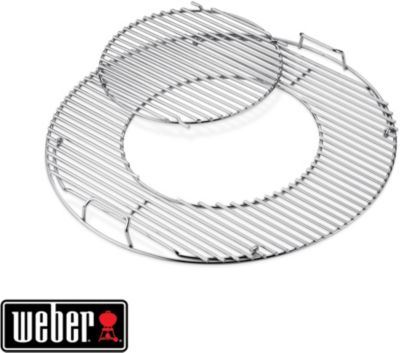 Grille barbecue WEBER de cuisson Gourmet en acier inox 57 cm