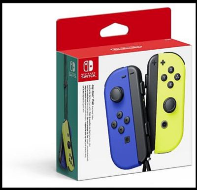 Manette NINTENDO Joy-Con bleue/jaune néon