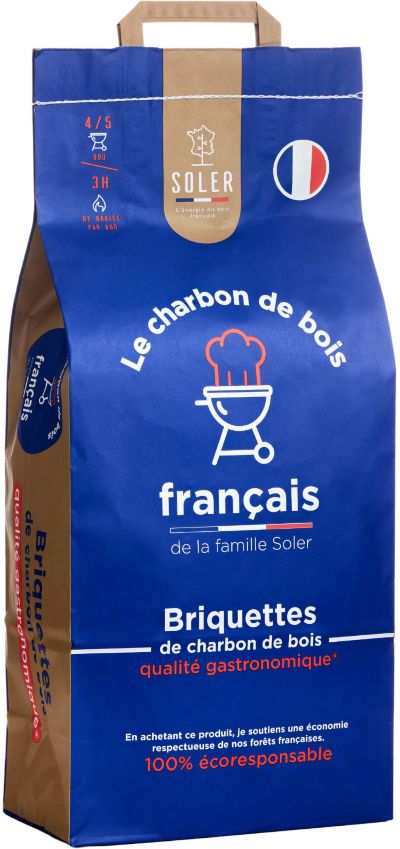 Briquette de charbon SOLER Briquette de charbon de bois 7.5 kg