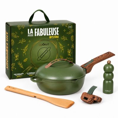 Poêle COOKUT La Fabuleuse 24 cm Fougere Noel Edition