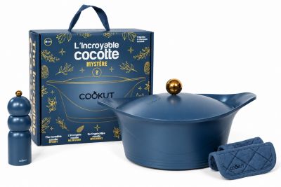 Cocotte COOKUT Coffret Noel l'Incroyable 28cm Myrtille