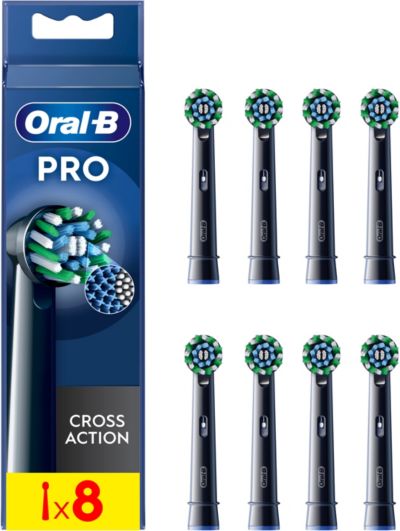 ORAL B Cross Action Black x8 X filaments