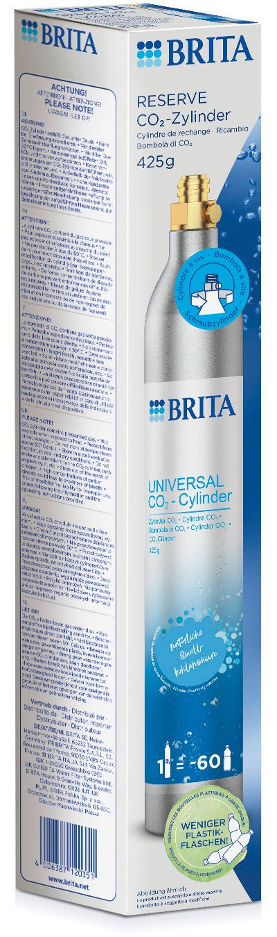 BRITA pack de réserve 1 cylindre CO2