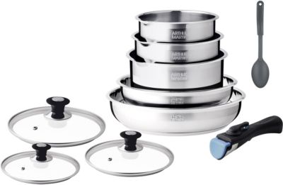 ARTHUR MARTIN Batterie de cuisine 10 pcs AM4485
