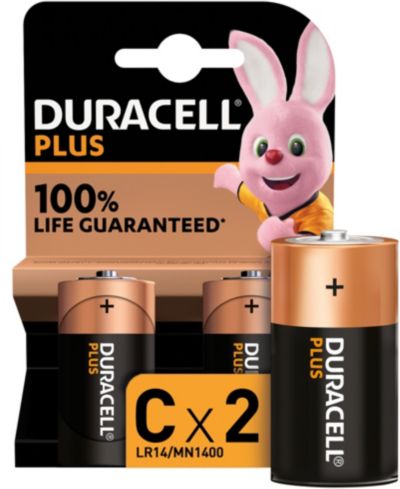 Pile DURACELL LR14 C Lot 2 piles PLUS