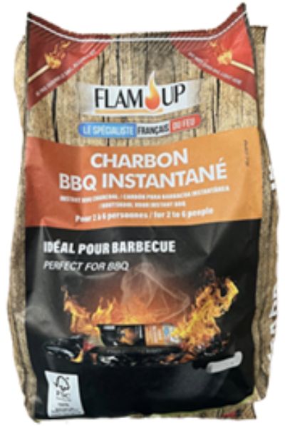 Charbon de bois instantané