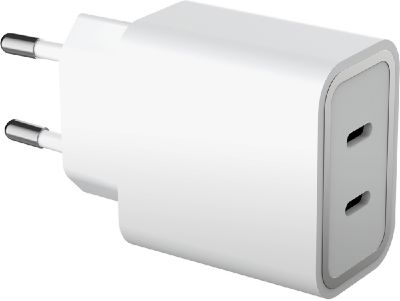 FORCE POWER 45W USB C X2 Recyclé Blanc