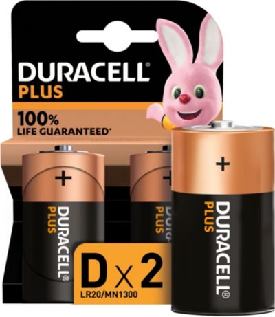 Pile DURACELL LR20 D x2 piles PLUS