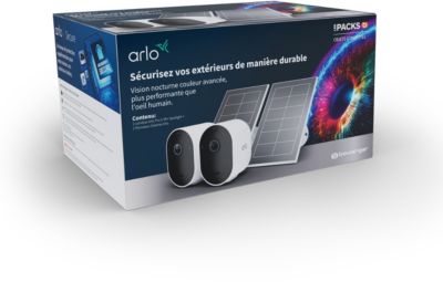 ARLO Pack 2 caméras Pro5 2K+ + 2 panneaux solaires