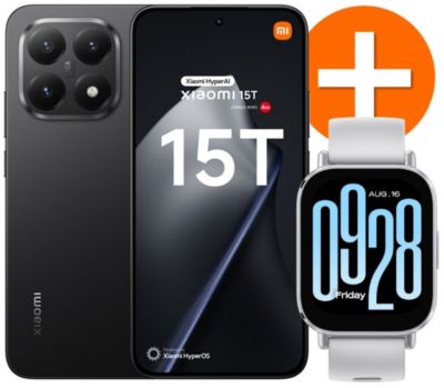 Smartphone XIAOMI Pack 15T Noir 256Go 5G+RedmWatch5 Active