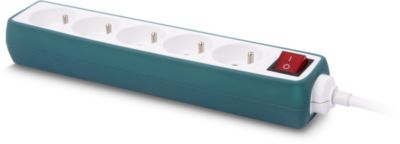 ESSENTIELB Silicone Vert 5 X 16A avec interrupteur