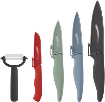 Set de couteaux ESSENTIELB 4 couteaux + 1 eplucheur