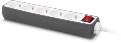 ESSENTIELB Silicone Gris 5 X 16A avec interrupteur