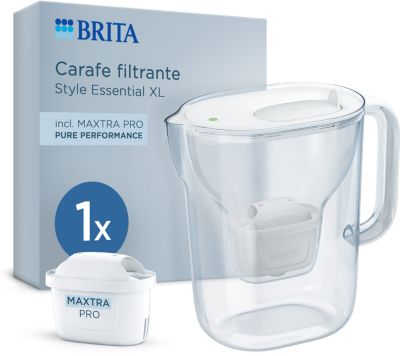 Carafe filtrante BRITA Essential XL blanche