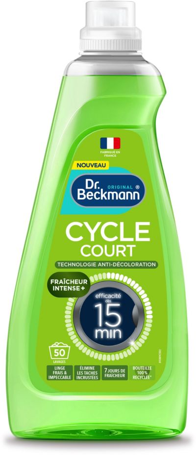 Lessive DR BECKMANN Liquide Cycle Court - Fraicheur intense x50 lavages