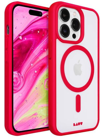 LAUT iPhone 14Pro MagSafe transparent/Rouge