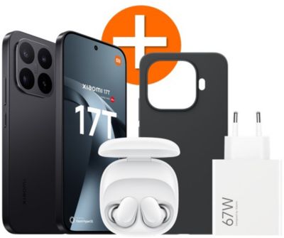 Smartphone XIAOMI Pack 17T 5G 256Go Noir + Redmi Buds 6 + Chargeur 67W