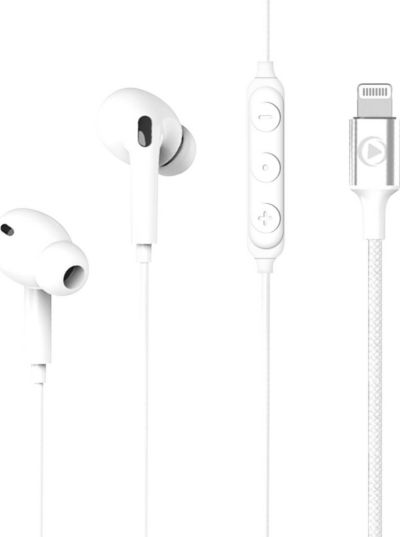 Ecouteurs FORCE PLAY Kit piétons intra lightning MFI blanc