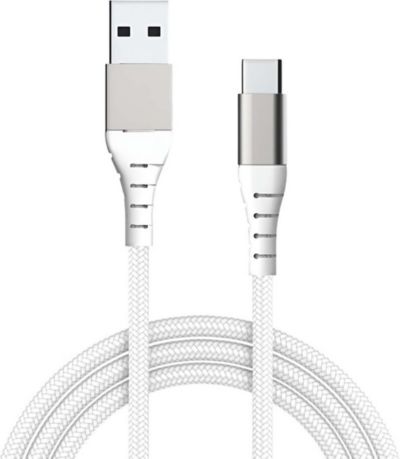Câble USB FORCE POWER USB-A / USB-C 2m blanc