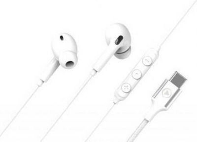 Ecouteurs FORCE PLAY Kit piétons intra USB-C blanc renforcé