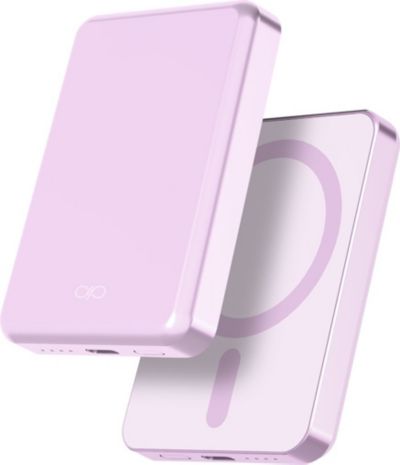 Batterie externe FORCE POWER 5000mAh MagSafe USB-C 15W Rose