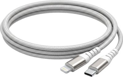 CABLE FORCE POWER 60W 2m Lightning MFI / USB-C MFI Blanc