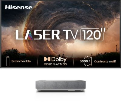 HISENSE 120L5ND Laser TV + écran ALR FRESNEL