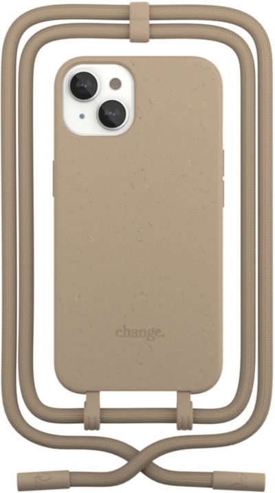 WOODCESSORIES iPhone 14 Plus Tour de cou Taupe